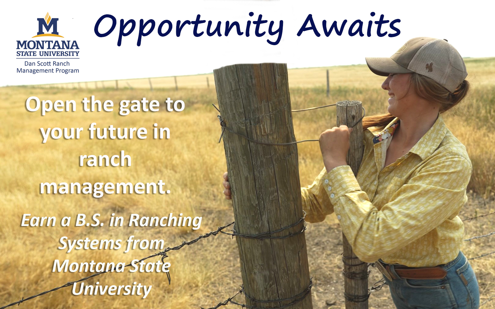Apply for the Dan Scott Ranch Management Program Montana State
